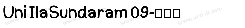 Uni IlaSundaram 09字体转换